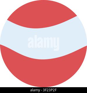 Austria national flag icon decorative shapes. Stock Vector