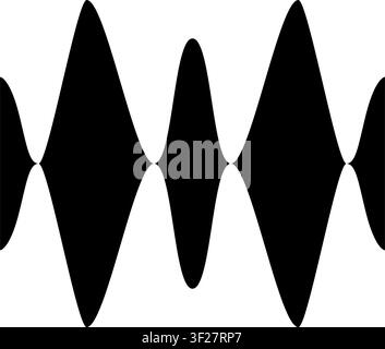 Waveform Icon, Audio Wave, Sound, Equalizer, Frequency Stock Vector