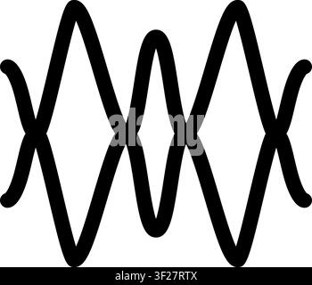 Waveform Icon, Audio Wave, Sound, Equalizer, Frequency Stock Vector