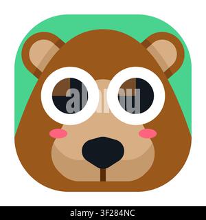 Bear Icon, Animal, Wildlife, Nature, Mammal, Forest, Grizzly Stock Vector