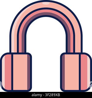 Headset Icon, Headphones, Audio, Earphones, Gaming, Wireless Stock Vector