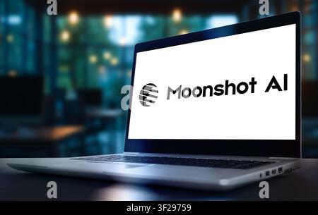 Moonshot AI - artificial intelligence company based in Beijing China Stock Photo