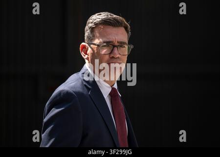 London, Britain. 17th July, 2026. Andy Burnham arrives at a special conference of the Labour Party in London, Britain, on July 17, 2026. Britain's Labour Party announced Friday that Andy Burnham has been confirmed as its leader. Burnham, former mayor of Greater Manchester, is expected to be appointed prime minister on Monday after Keir Starmer formally steps down, in accordance with established procedure. Credit: Stephen Chung/Xinhua/Alamy Live News Stock Photo