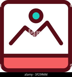 Icon, Photo, Visual, Symbol, Sign, Media, Content, Digital Stock Vector