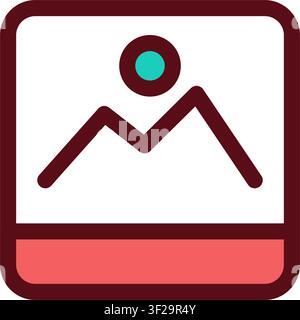 Icon, Photo, Visual, Symbol, Sign, Media, Content, Digital Stock Vector