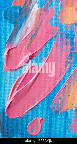 Picture are depicted using oil and acrylic paints. The artwork features full pieces and fragments, highlighting different techniques and vibrant color Stock Photo