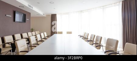 Interior of meeting room in modern office Stock Photo