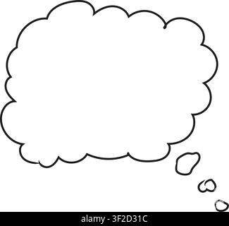 speech bubble icon, A Text box, crayon blank speech cloud bubbles, a set of hand-drawn speech bubbles and thought clouds, a one-line art drawing Stock Vector
