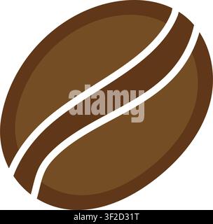 Art & Illustration, Simple Coffee bean vector, 2D flat, isolated on a white background. green and yellow lime sticker icon in flat style, Cute Stock Vector