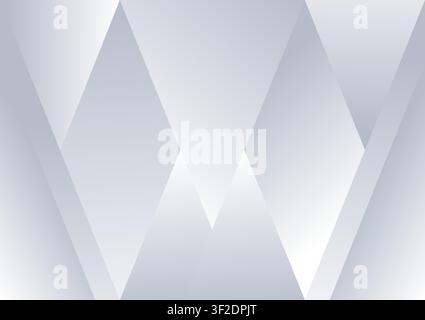 White Grey Rhombus Gradient Background. Stock Vector