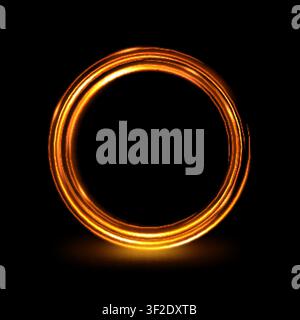 Gold Lens Flare Light Effect. Isolated, Vector Illustration Stock Vector