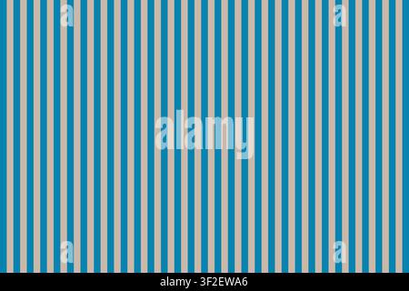 Seamless Vertical Blue Beige and Thin Orange Stripe Pattern Background Stock Vector