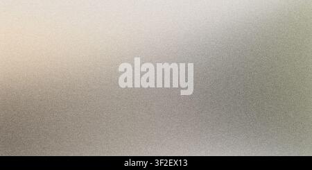 Frosted glass surface creating grainy texture with light beige to silver gradient Stock Photo
