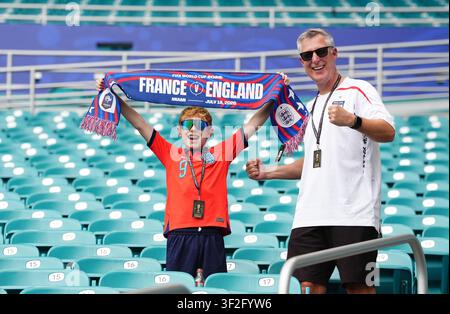 England fans ahead of the FIFA World Cup 2026 bronze final at the Miami