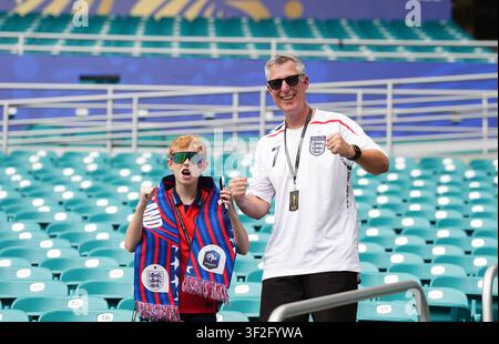 England fans ahead of the FIFA World Cup 2026 bronze final at the Miami