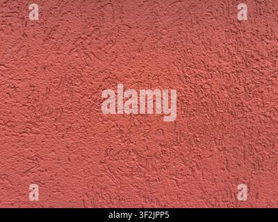 Red Stucco Wall Texture Abstract Background Stock Photo