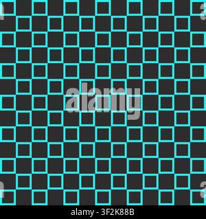 Y2K inspired square pattern with a seamless grid layout, perfect for modern backgrounds, wallpapers, and digital projects. High quality vector illustr Stock Vector