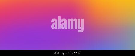 Abstract twilight gradation wallpaper with warm pink to dark violet fade. Smooth blurred gradient bg Stock Vector