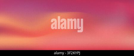 Grain sky background. Abstract sunset gradient with sand noise overlay Stock Vector
