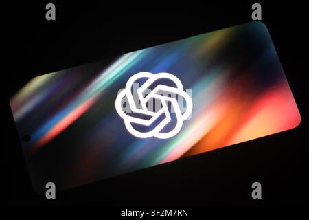 Shanghai, China- July 19th 2026: OpenAI ChatGPT logo displayed on a smartphone screen Stock Photo