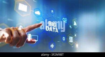 Big data analytics platform for business intelligence and decision-making with user interaction Stock Photo