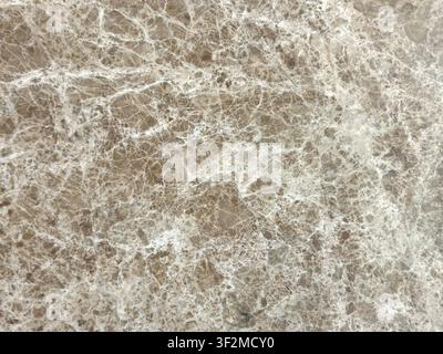 Seamless beige brown marble stone texture background with detailed veins Stock Photo