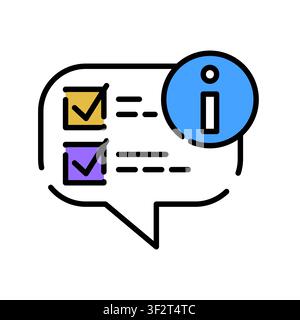 AI Guidelines Icon Professional UI Symbol for Artificial Intelligence Policy, Machine Learning Ethical Rules and Software Compliance Instructions. It Stock Vector