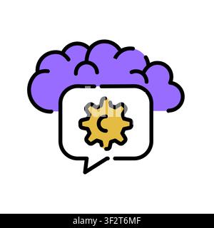 Zero shot Learning Icon Professional UI Symbol for Artificial Intelligence Instant Recognition, Machine Learning Generalization and Neural Network Ada Stock Vector
