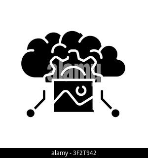 Few shot Learning Icon Professional UI Symbol for AI Multi Example Recognition, Machine Learning Pattern Adaptation and Neural Network Training Effici Stock Vector