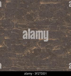 A rich coffee-brown marble texture accented by swirling golden mineral inclusions. Stock Photo