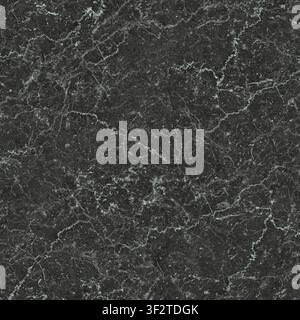 A close-up of a dark black marble stone featuring dramatic green and white veining. Stock Photo