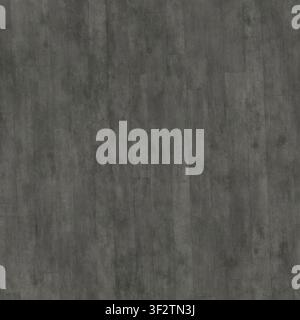 A dark grey concrete wall showing the textured impression of wood grain from the formwork. Stock Photo