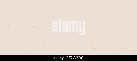 Japanese rice paper texture background in warm beige taupe with scattered brown and white fiber speckles and natural pulp fragments. Rice paper Stock Vector