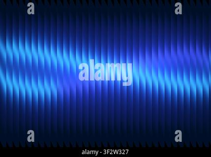 Blue abstract background creating geometric patterns with glowing light and vertical lines for modern design Stock Photo