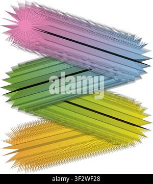 Colorful Comet, stars in different shapes, stars clip art decoration, isolated on black background, Cute Shining Star Icons, Star icons vector set. Stock Vector