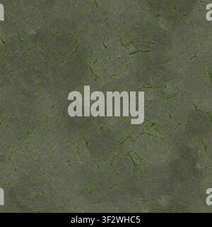 A seamless texture of olive-toned marble stone featuring dark, intricate veining patterns. Stock Photo