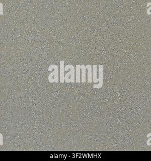 A top-down view of an asphalt pavement surface with fine gravel aggregate, creating a neutral grey uniform texture. Stock Photo