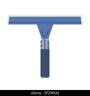 water squeegee, cleaning tool for bathrooms, windows - vector illustration Stock Vector