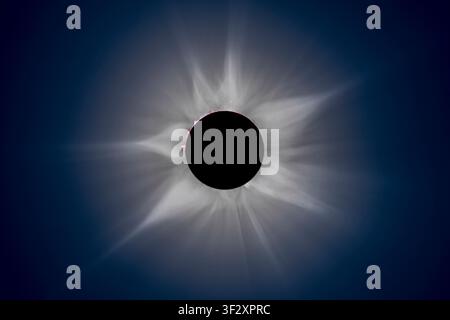 Total Solar Eclipse, Exmouth, Australia, April 20, 2023 Stock Photo