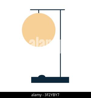 Modern interior lamp flat Stock Vector