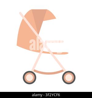 Stroller flat Stock Vector