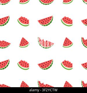 Watermelon slices vector pattern Stock Vector