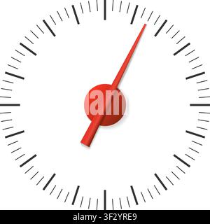 Realistic speedometer isolated on transparent background. 3d timer watches. Sport car odometer with motor miles measuring scale. Deadline concept. Eng Stock Vector