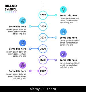 Infographic template with icons and 6 options or steps. Timeline. Can be used for workflow layout, diagram, banner, webdesign. Vector illustration Stock Vector