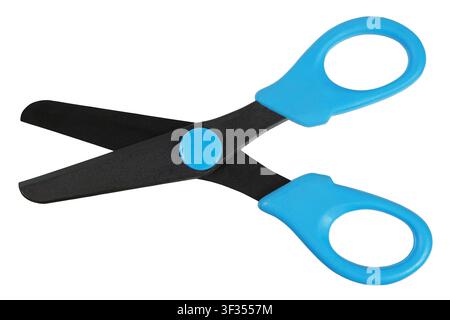 Open scissors isolated on white background Stock Photo