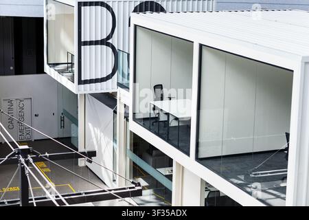 Modern big open space rental office for IT corporation Stock Photo
