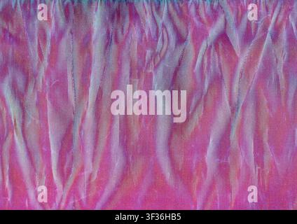 draped pink purple plastic texture useful as a background Stock Photo