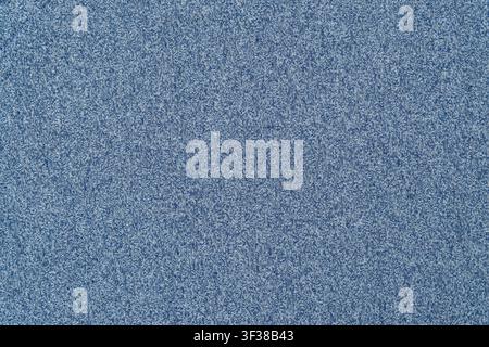 Blue denim fabric texture close up background. Stock Photo