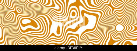 Texture swirl background with coffee pattern cream for wave creamy milk. Vector wavy splash with melt caramel ripple for cocoa liquid brown. Abstract Stock Vector