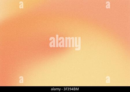 Soft peach and orange colors blending with grainy texture creating an abstract gradient Stock Photo